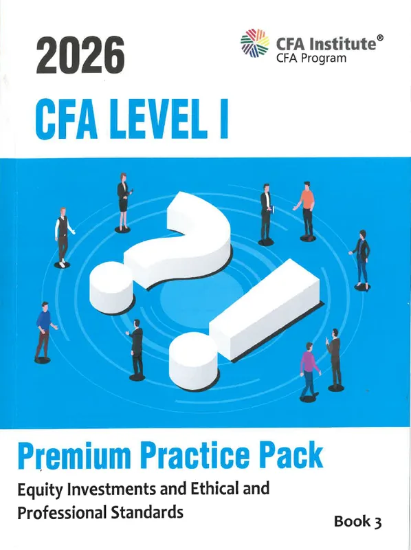 2026 CFA level 1 Premium Practice pack book 3 Equity&Ethics premium pack